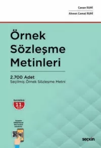 Örnek Sözleşme Metinleri Ahmet Cemal Ruhi