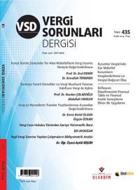 Vergi Sorunları Dergisi Sayı: 435 Yıl: 47 Aralık 2024 Yayın Kurulu