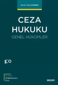 Ceza Hukuku Genel Hükümler Timur Demirbaş