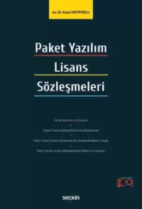 Paket Yazılım Lisans Sözleşmeleri Kaan Hatipoğlu