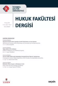 İstanbul Kültür Üniversitesi Hukuk Fakültesi Dergisi Cilt:23 – Sayı:2 