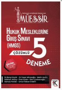 Müessir Hukuk Mesleklerine Giriş Sınavına Çözümlü 5'li Deneme Barış Kü